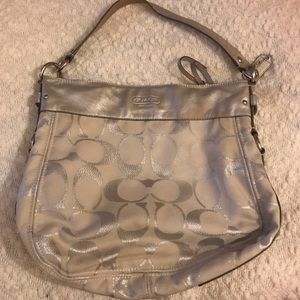 Coach Signature Silver Purse